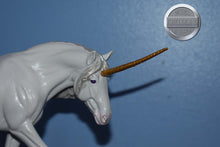 Load image into Gallery viewer, Custom White Unicorn-Haflinger Mold-Breyer Classic