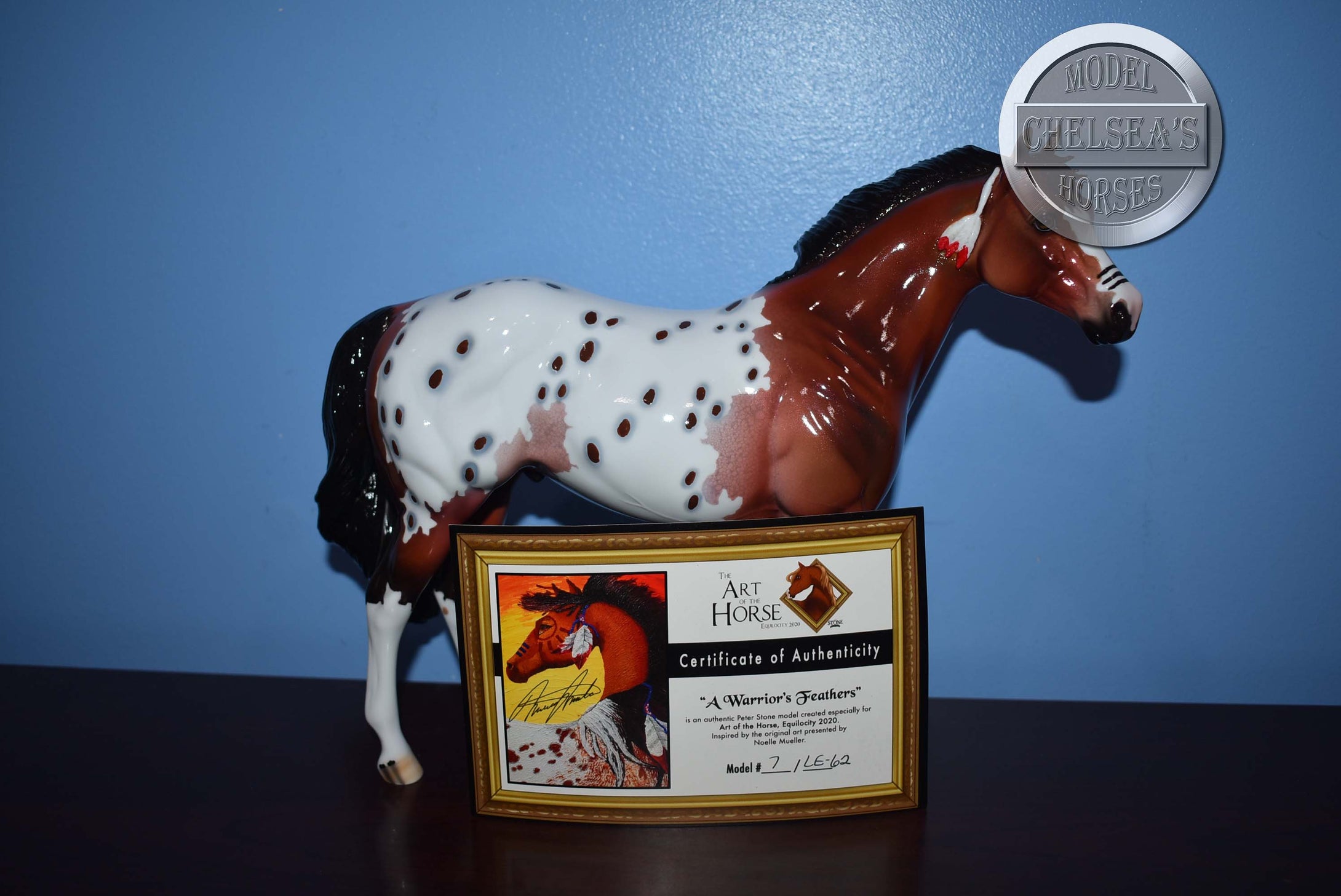 Warriors Feathers with COA-Art of the Horse Exclusive-Ideal Stock Horse Mold-Peter Stone