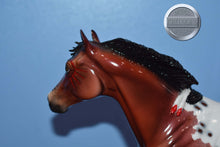 Load image into Gallery viewer, Warriors Feathers with COA-Art of the Horse Exclusive-Ideal Stock Horse Mold-Peter Stone