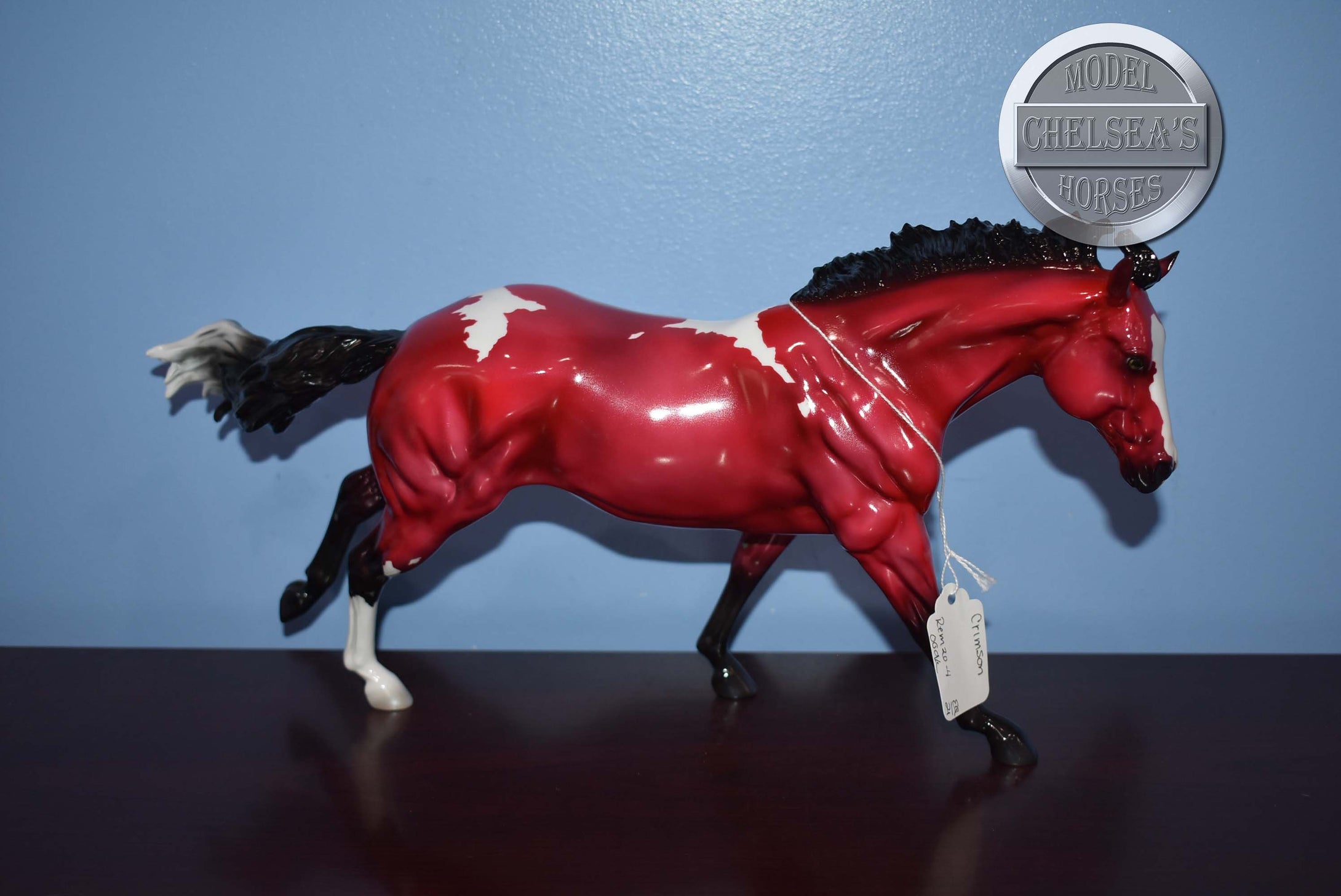 Crimson-OOAK-EQ T-Shirt Prize Model-Glossy-Remington Mold-Peter Stone