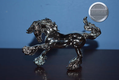 Chrome Chase Piece-Mini Gypsy Vanner Mold-Breyer Stablemate