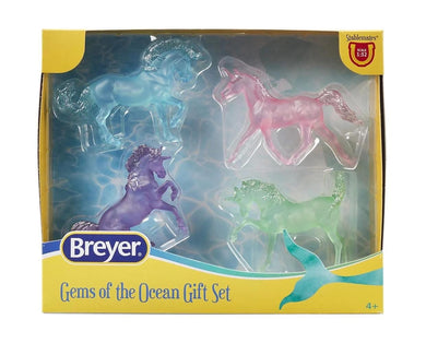 Gems of the Ocean Gift Set-Decorator Unicorns-New in Box-Breyer Stablemate-PRE ORDER