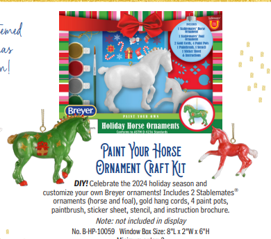 Paint Your Own Ornament Craft Kit-2024 Limited Edition Holiday Exclusive-Breyer Ornament