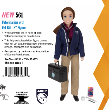 Veterinarian Riley with Vet Kit-2025 New Release-Breyer Traditional Accessories-PRE ORDER