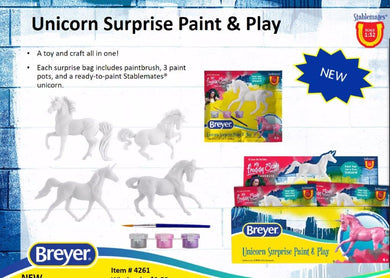 Unicorn Surprise Paint and Play-New in Package-Breyer Stablemate