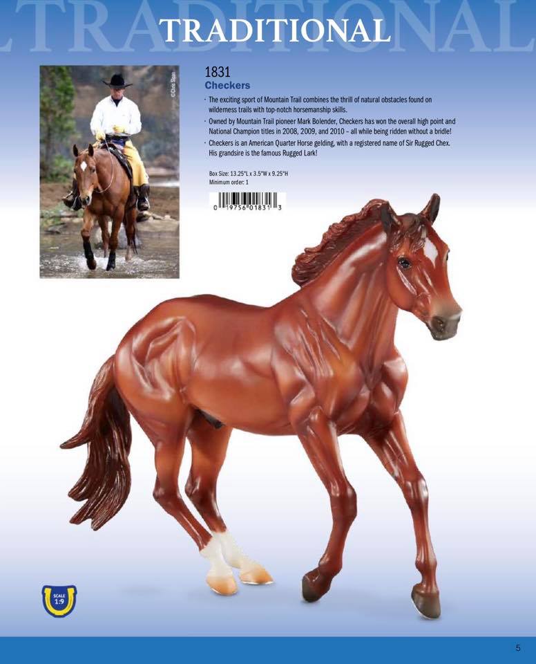 Checkers-Loping Quarter Horse Mold-Breyer Traditional