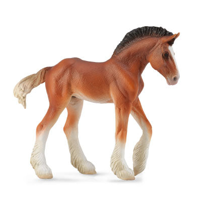 Bay Clydesdale Foal-#88625-CollectA
