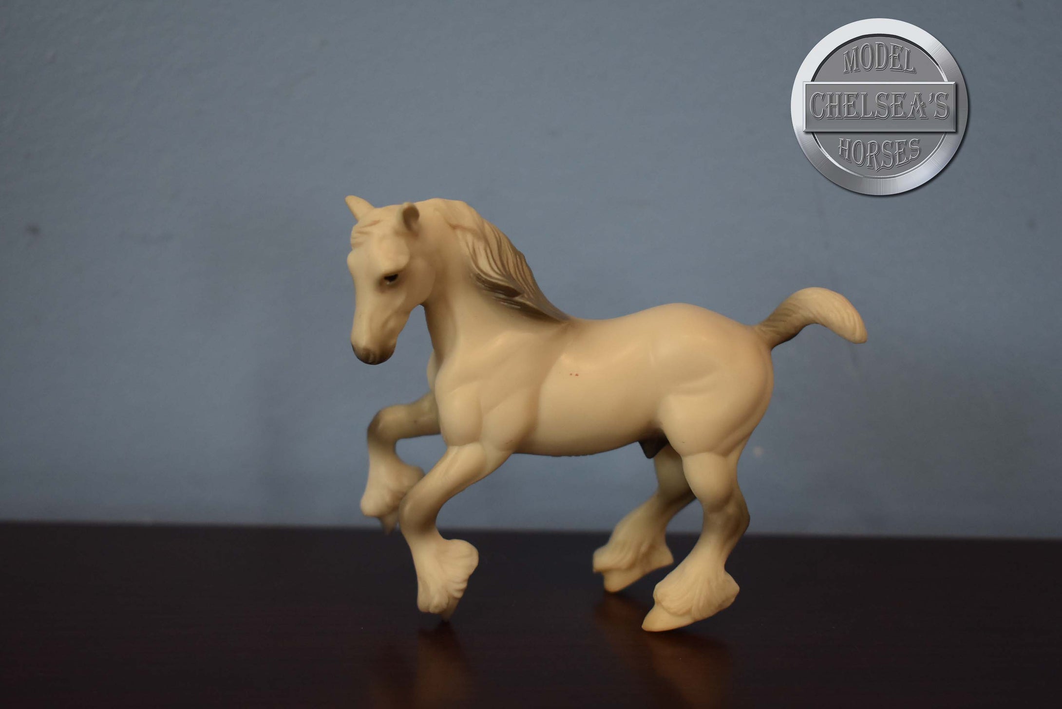 Light Grey Shire-Clydesdale Mold-Breyer Stablemate
