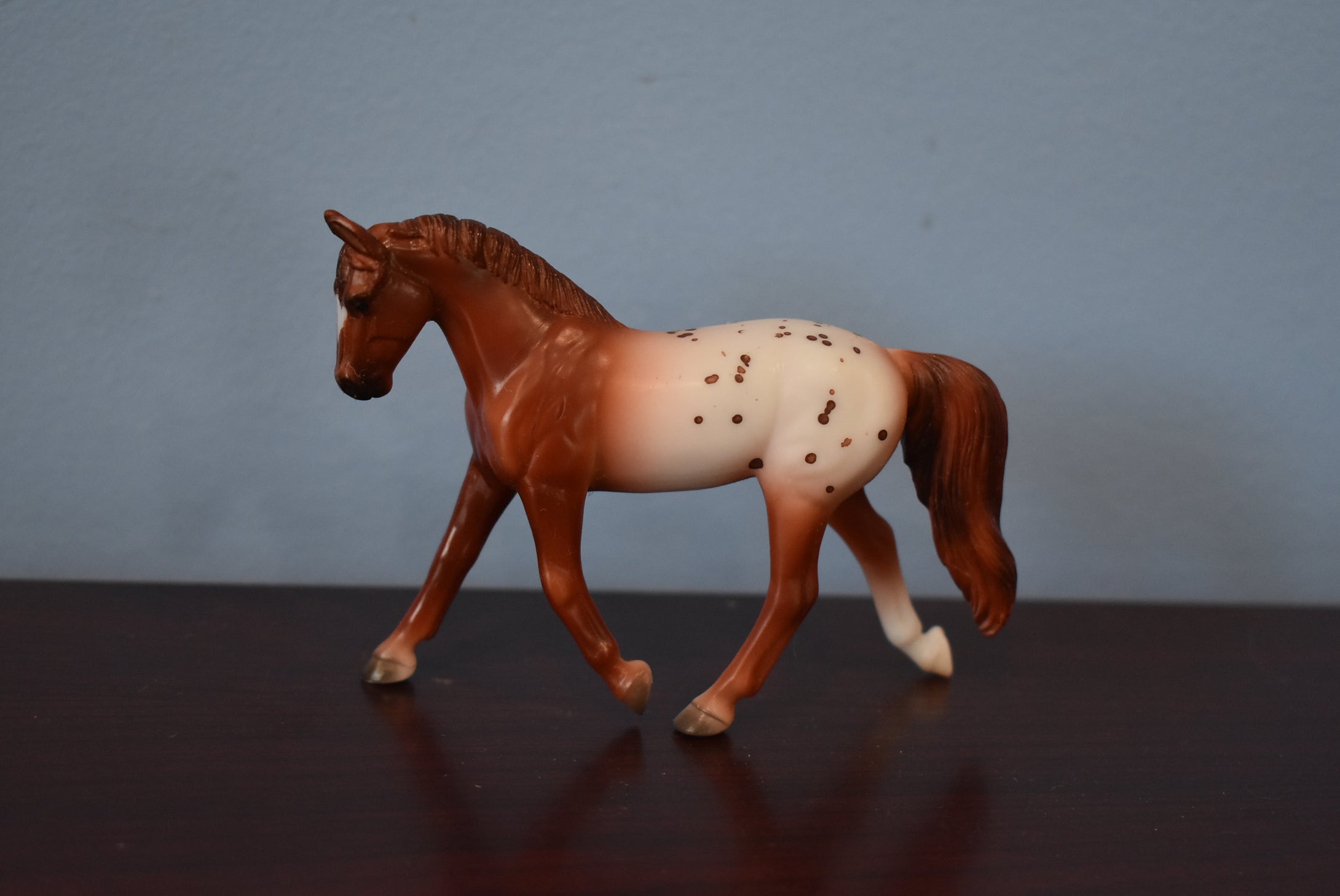 Dapples and Dots Four Horse Set-Trotting Warmblood Mold-Breyer Stablemate