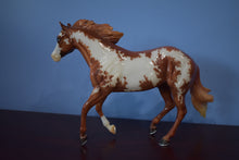 Load image into Gallery viewer, Glossy Chestnut Paint Bollywood Surprise-Breyerfest Exclusive-Loping Quarter Horse Mold-Breyer Traditional