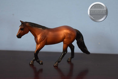 Bay-Loping Quarter Horse-From Mystery Foal Surprise Set-Breyer Stablemate