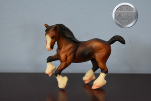Bay Clydesdale-Clydesdale Mold-Breyer Stablemate