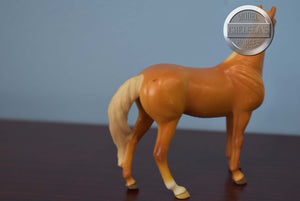 Palomino Horse and Foal Set Mare Only-Standing Stock Horse Mold-Breyer Stablemate