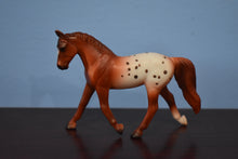 Load image into Gallery viewer, Dapples and Dots Four Horse Set Chestnut Appaloosa-Trotting Warmblood Mold-Breyer Stablemate