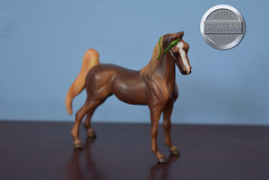 Chestnut Horse Crazy Surprise Series Two-American Saddlebred Mold-Breyer Stablemate