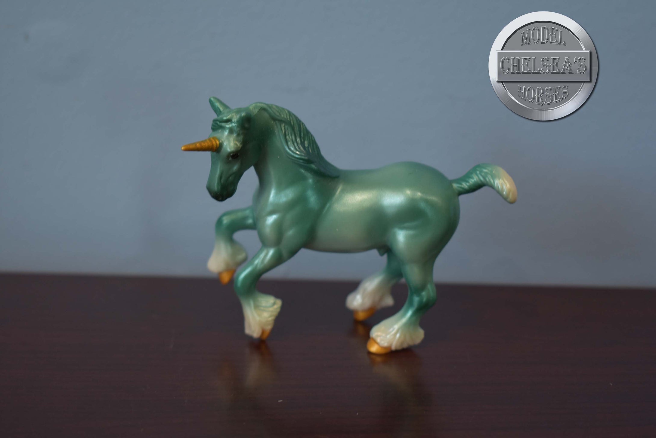 Unicorn Crazy Surprise Series Two-Clydesdale Mold-Breyer Stablemate