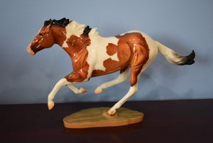 Glossy Bay Tobiano Dark Horse Surprise-Smarty Jones Mold-Breyerfest Special Run-Breyer Traditional