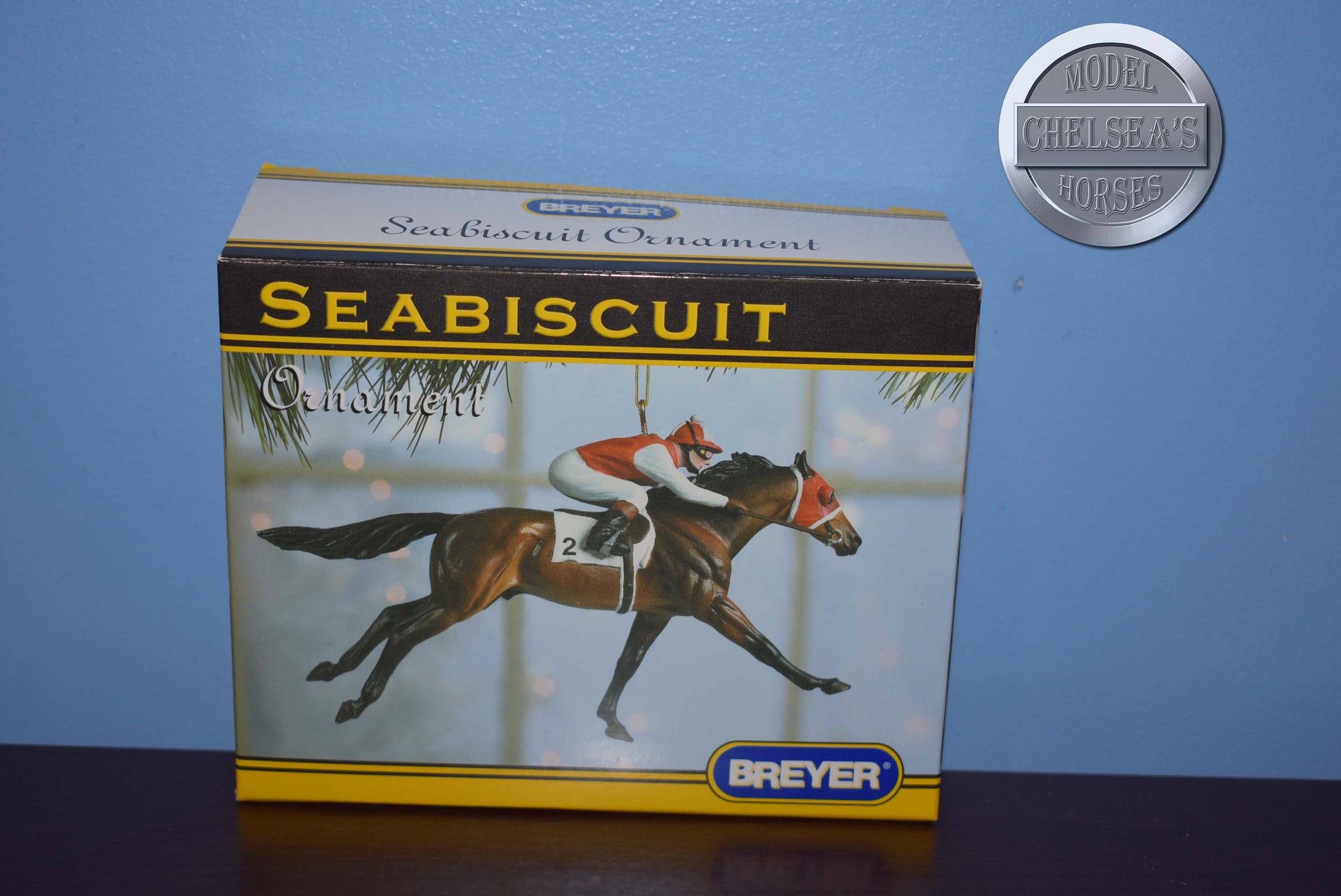 Seabiscuit Ornament-New in Box-Holiday Exclusive-Breyer Ornament