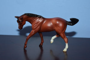 Chestnut from Rodeo Set-Appaloosa Mold-Breyer Stablemate