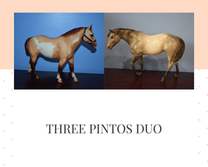 Three Pintos Collector Set-TWH and Gelding ONLY-Breyer Traditional