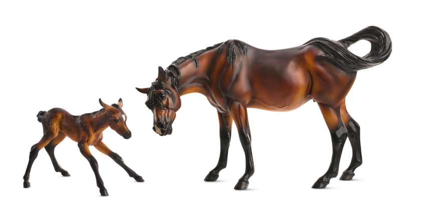 Mariposa & Flor-2023 Flagship Model-Arabian Mare and Foal-PRE ORDER-APRIL SHIPPING-Breyer Traditional