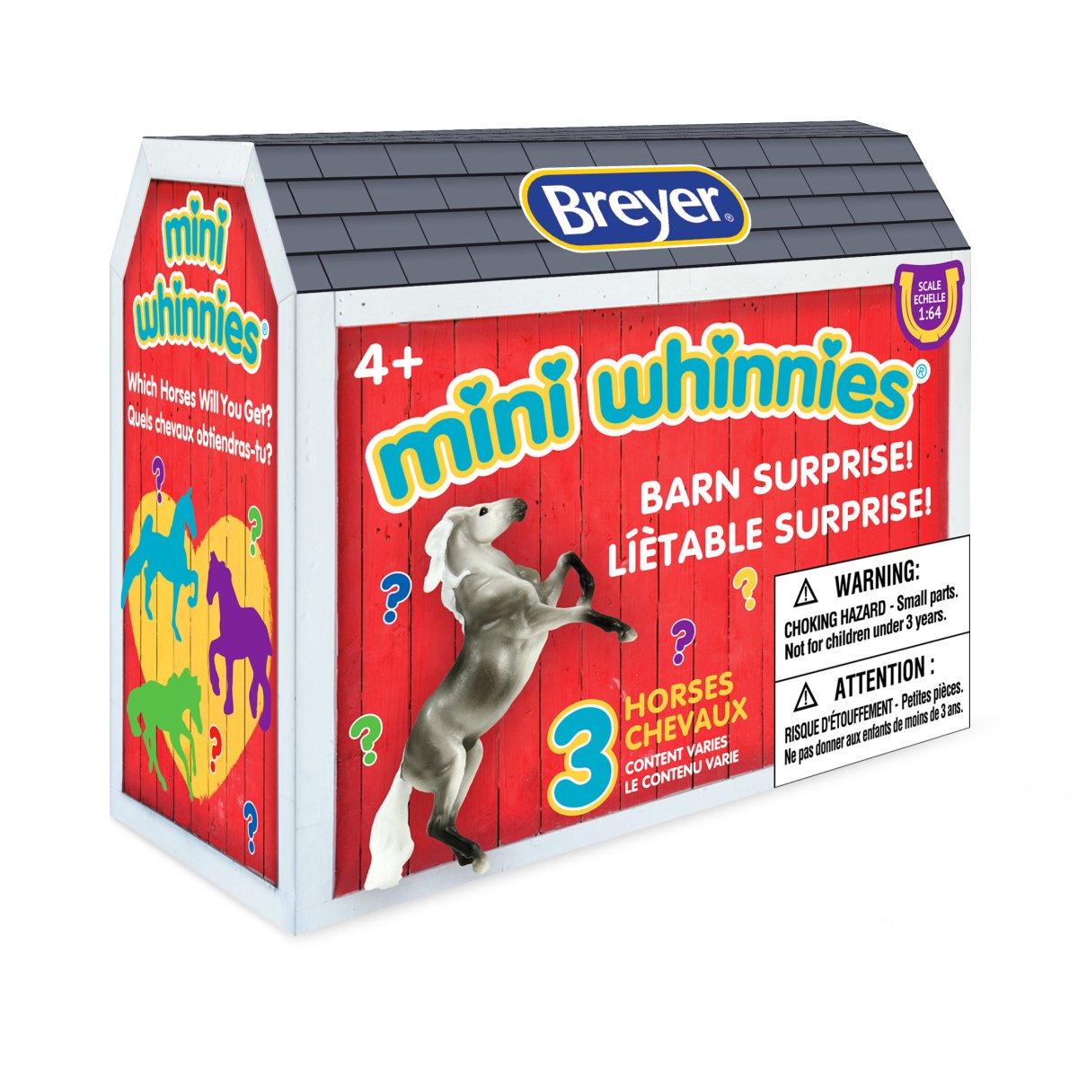 Mini Whinnies Barn Surprise-3 Horses Per Barn-Breyer Mini Whinnies