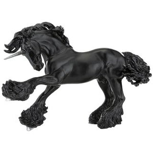 Obsidian-Unicorn on Gypsy Vanner Mold-New in Box-Breyer Traditional