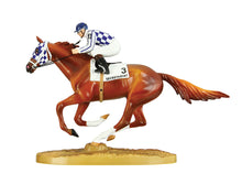 Load image into Gallery viewer, Secretariat 50th Anniversary Figurine with Jockey-Breyer Accessories