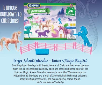 Unicorn Magic Advent Calendar-Holiday 2022 Exclusive-Breyer Holiday Exclusive