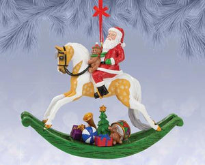 Rocking Horse Santa Ornament-Holiday 2021 Exclusive-Breyer Ornament